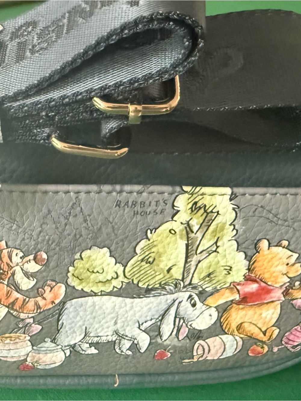 Disney WondaPop Gray Eeyore Double Zipper Crossbody/Shoulder Bag - Picture 7 of 12